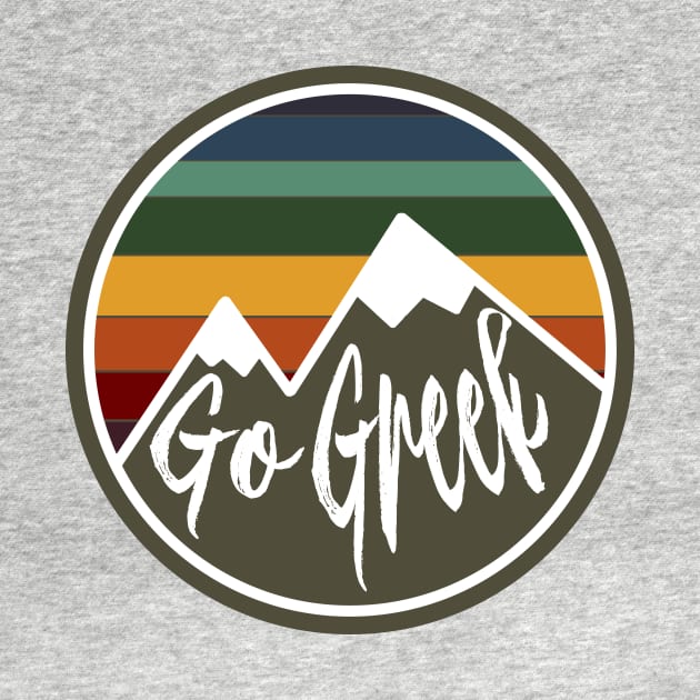 Go Greek Mountain Patch by Rosemogo